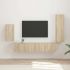 Set comodă TV Pe perete 3 pcs Lemn vechi Lemn compozit GartenMobel Dekor