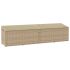 Cutie de depozitare de grădină Bej 220x50x58 cm Poly Ratan GartenMobel Dekor