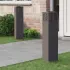 Lumină LED Solară pentru Alei 2 pcs Alb Oțel laminat la rece GartenMobel Dekor