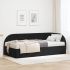 Cadru de pat colțar cu saltea cu headboard 2 pcs Gri Catifea GartenMobel Dekor
