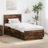 Cadru de pat cu headboard Gri Sonoma 70 x 190 cm Lemn compozit GartenMobel Dekor