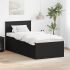 Daybed cu sertar Gri beton și negru 75 x 190 cm Lemn compozit GartenMobel Dekor