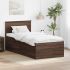 Cadru de pat cu headboard Alb 75 x 190 cm Lemn compozit GartenMobel Dekor