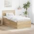 Cadru de pat cu headboard Alb 75 x 190 cm Lemn compozit GartenMobel Dekor