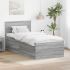 Cadru de pat cu headboard Alb 90 x 190 cm Lemn compozit GartenMobel Dekor