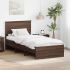 Cadru de pat cu headboard Alb 120 x 123 cm Lemn compozit GartenMobel Dekor