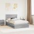 Cadru de pat cu sertar Gri Sonoma 120 x 190 cm Lemn Ingineresc GartenMobel Dekor