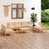 Set mobilier de grădină, 8 piese, maro miere, lemn masiv de pin GartenMobel Dekor
