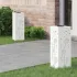 Lumină LED Solară pentru Alei 2 pcs Verde măsliniu GartenMobel Dekor