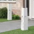 Lumină LED Solară pentru Alei 2 pcs Oţel inoxidabil GartenMobel Dekor