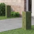 Lumină LED Solară pentru Alei 2 pcs Verde măsliniu GartenMobel Dekor
