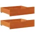 Sertare de pat 2 buc. 80x55x16 cm maro ceruit lemn masiv de pin GartenMobel Dekor