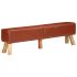 Bancă de gimnastică, maro, 160 cm, piele naturală GartenMobel Dekor
