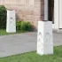 Lumină LED Solară pentru Alei 2 pcs Oţel inoxidabil GartenMobel Dekor
