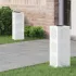 Lumină LED Solară pentru Alei 2 pcs Verde măsliniu GartenMobel Dekor
