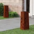 Lumină LED Solară pentru Alei 2 pcs Oţel inoxidabil GartenMobel Dekor