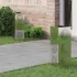 Lumină LED Solară pentru Alei 2 pcs Verde măsliniu GartenMobel Dekor