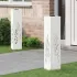 Lumină LED Solară pentru Alei 2 pcs Galvanizat Galvanizat GartenMobel Dekor