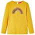 Tricou pentru copii cu mâneci lungi, ocru, 140 GartenMobel Dekor