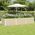 Jardinieră Creme 160 x 80 x 45 cm Oțel GartenMobel Dekor