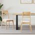 Scaune de dining 2 pcs natural 43 x 54 x 89 cm GartenMobel Dekor