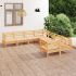 Set mobilier de grădină, 8 piese, gri, lemn masiv de pin GartenMobel Dekor