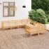 Set mobilier de grădină, 8 piese, maro miere, lemn masiv de pin GartenMobel Dekor