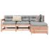 Set canapea de grădină, 4 piese, alb, lemn masiv pin GartenMobel Dekor