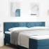 Tăblie cap cu headboard Gri închis 180 cm Catifea GartenMobel Dekor
