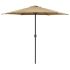 Umbrelă de soare cu stâlp din aluminiu, taupe, 270x246 cm GartenMobel Dekor