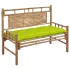 Bancă de grădină cu pernă, 120 cm, bambus GartenMobel Dekor