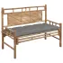 Bancă de grădină cu pernă, 120 cm, bambus GartenMobel Dekor