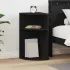 Masă laterală Negru 39,7 x 39,7 x 60 cm Lemn compozit GartenMobel Dekor