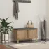 Bancă pentru hol cu pernă cu ușă Lemn vechi 60 x 38 x 46 cm GartenMobel Dekor
