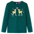 Tricou de copii cu mâneci lungi verde închis 140 GartenMobel Dekor