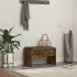 Bancă pentru hol cu pernă Stejar Artizanal 60 x 38 x 46 cm GartenMobel Dekor