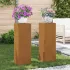 Suport pentru plante 2 pcs Argintiu 24 x 24 x 75 cm GartenMobel Dekor