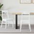 Scaune de dining 2 pcs Alb 43 x 54 x 89 cm GartenMobel Dekor