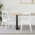 Scaune de dining 2 pcs Alb 43 x 54 x 89 cm GartenMobel Dekor