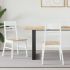 Scaune de dining 2 pcs Alb 43 x 54 x 89 cm GartenMobel Dekor
