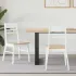 Scaune de dining 2 pcs Alb 43 x 54 x 89 cm GartenMobel Dekor