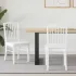 Scaune de dining 2 pcs Alb 50 x 52,5 x 91 cm GartenMobel Dekor