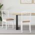 Scaune de dining 2 pcs Alb 50 x 52,5 x 91 cm GartenMobel Dekor