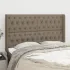 Tăblie de pat cu aripioare gri închis 163x16x118/128 cm textil GartenMobel Dekor
