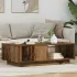 Masă de cafea cu sertar Alb 95 x 55 x 31 cm Lemn compozit GartenMobel Dekor