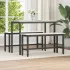 Bănci de dining 2 pcs natural 100 x 32,5 x 49 cm GartenMobel Dekor