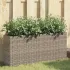 Jardiniere grădină 2 ghivece 2 buc. negru 90x20x40 cm poliratan GartenMobel Dekor