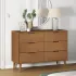 Dulap TV „MOLDE” alb, 113x40x80 cm, din lemn masiv de pin GartenMobel Dekor