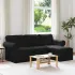 Canapea Negru 215 x 138 x 80 cm Metal GartenMobel Dekor