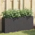 Jardiniere grădină 2 ghivece 2 buc. negru 90x20x40 cm poliratan GartenMobel Dekor